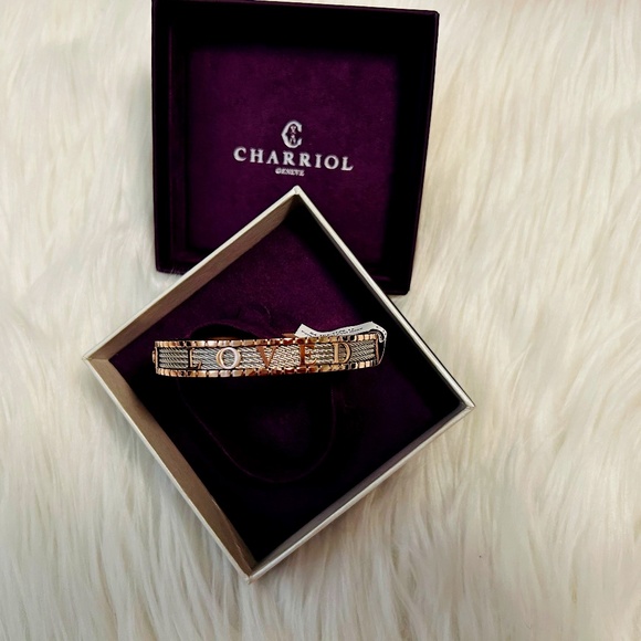 Charriol Bangle Loved Forever Rose gold - Picture 1 of 5